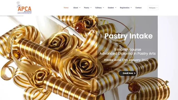Academy of Pastry Arts Malaysia - Website