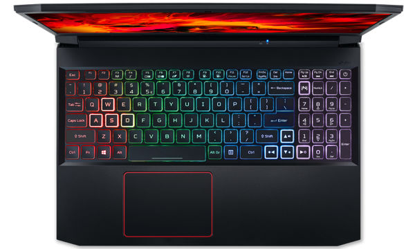 Acer Nitro 5 Gaming Laptop - Keyboard View