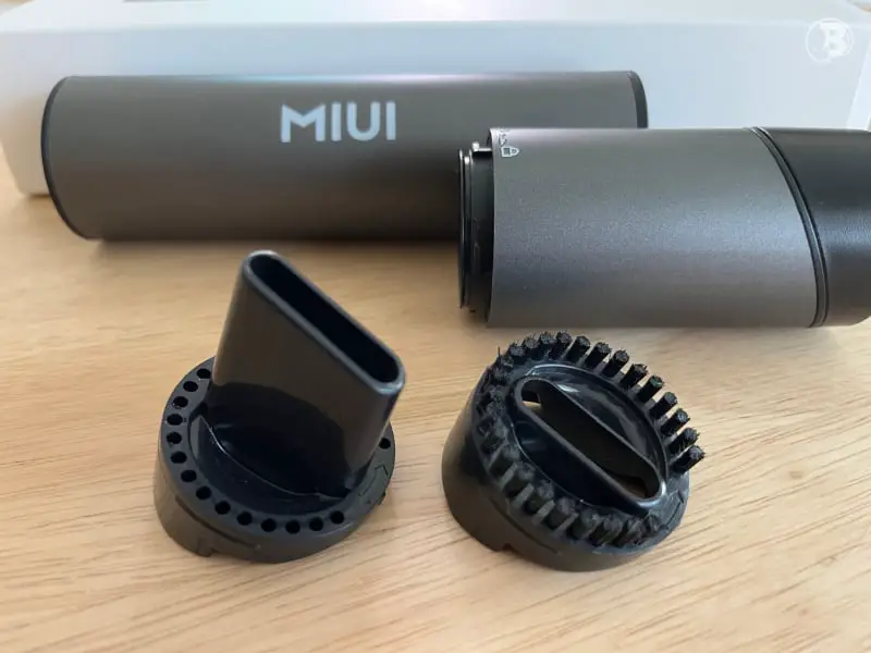 Attachments Of The MIUI Portable Hand Vacuum Cleaner Side By Side