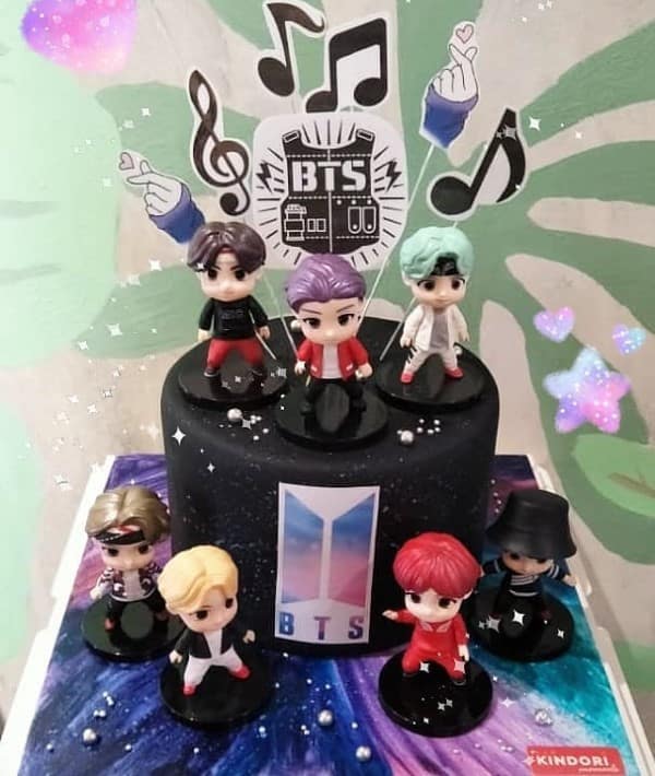 BTS Theme Ice cream cake by Kindori Moments 