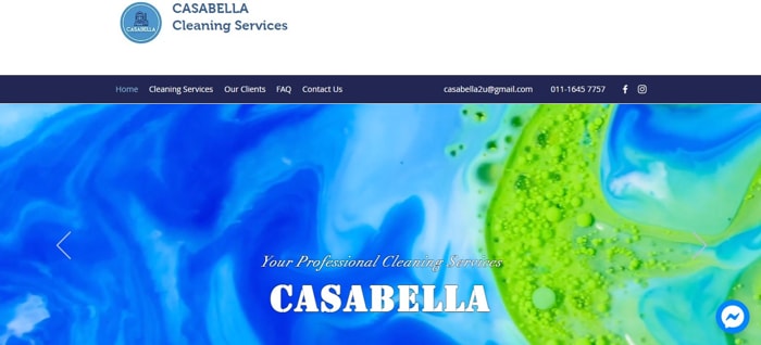 Casabella Cleaning Services - Website