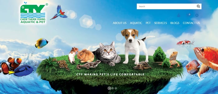 Chew Thean Yeang Aquatic & Pet - Website