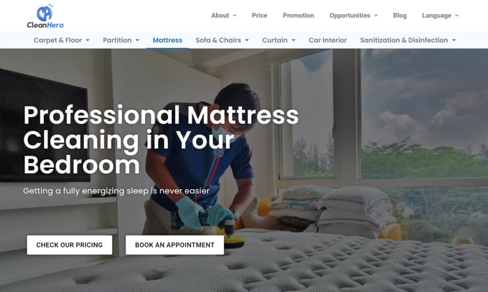 Clean Hero Professional Mattress Cleaning Service