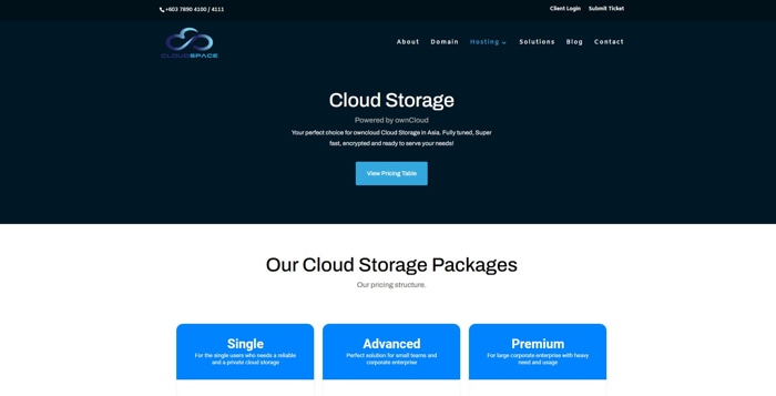 CloudSpace Website