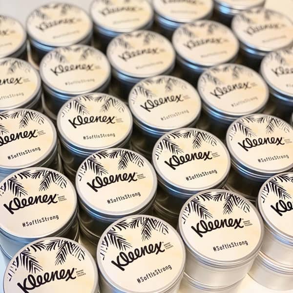 Collaboration with Kleenex Scented Candles by EJL Candle Bar