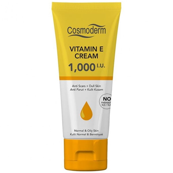 Cosmoderm Vitamin E Cream 1000 IU with Rosehip Oil