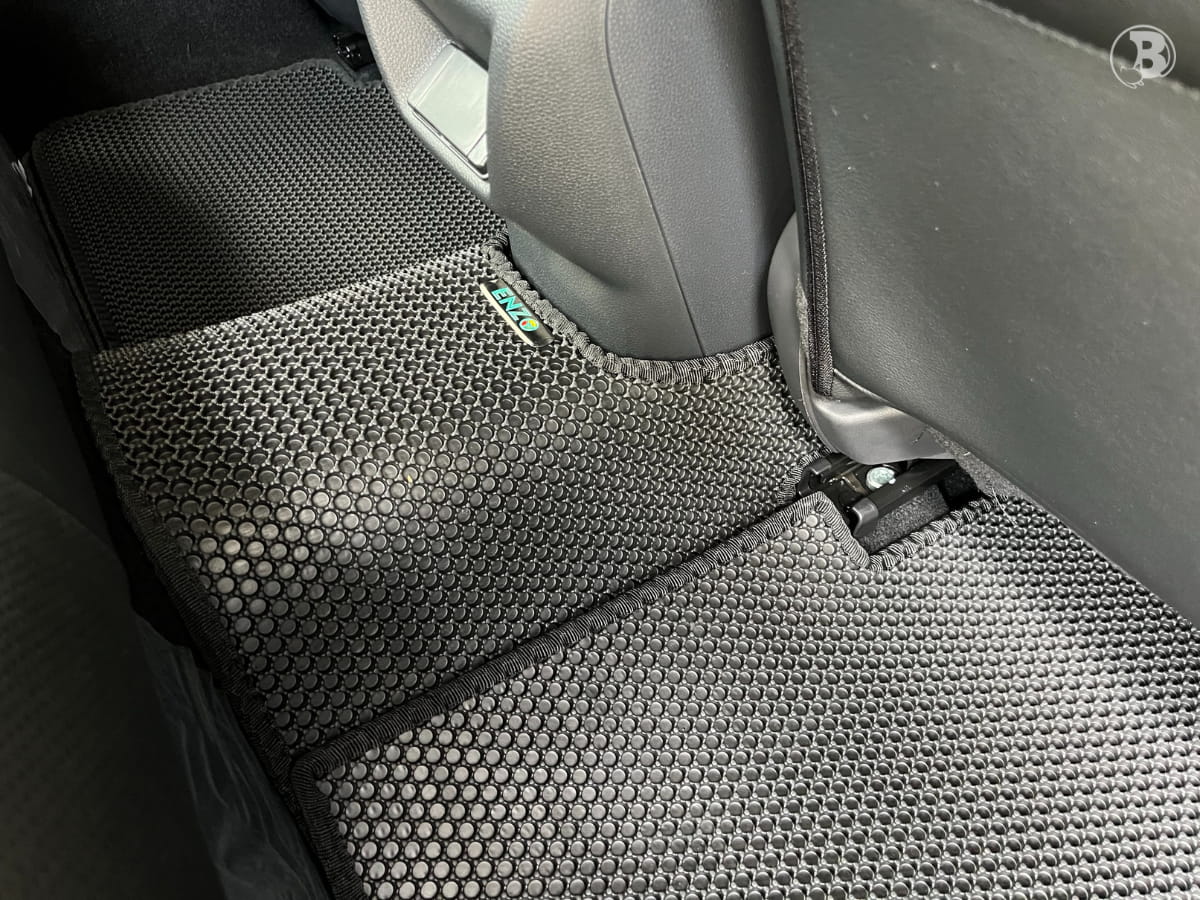 Coverage Of The ENZO Car Mat For The Back Passenger Seat Of A Honda Civic FE