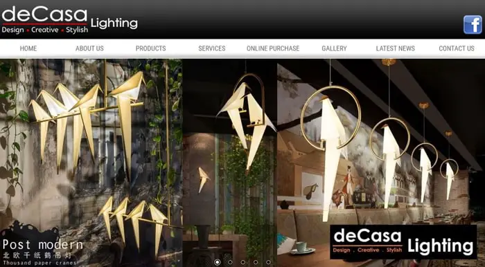 DeCasa Lighting - Website