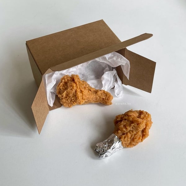 Fried Chicken Shape Candles by Eureka.be