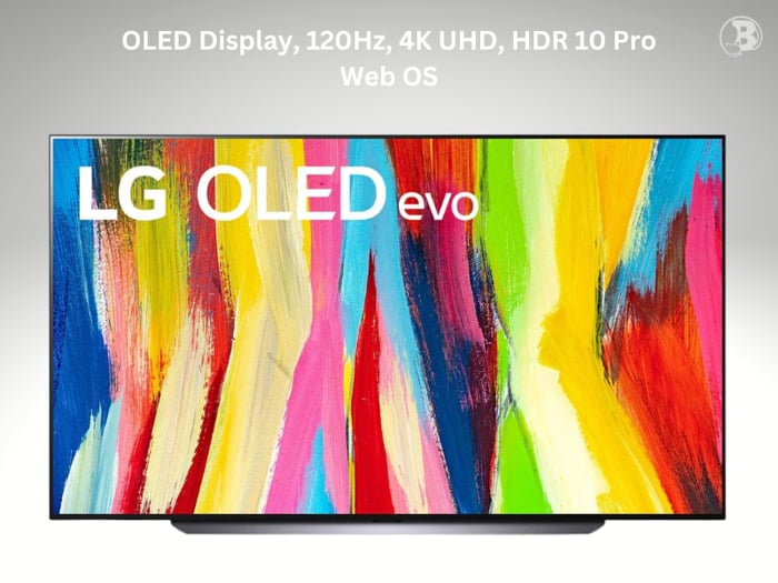 Front View Of LG C2 OLED Smart TV