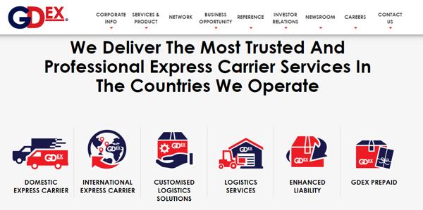 GDEX Has Both Domestic And International Express Delivery Services