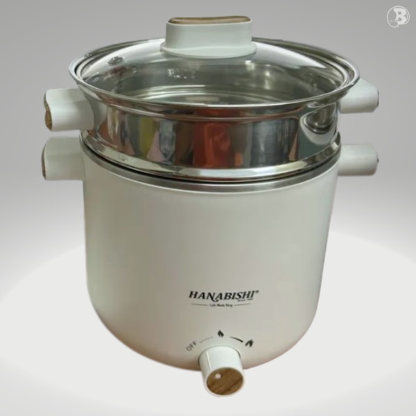 Hanabishi Multi Cooker Stainless Steel Pot with Steamer HA1315