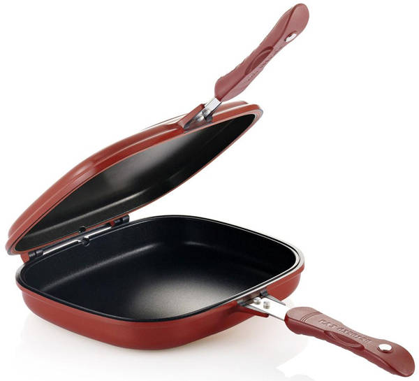 Happy Call Non Stick Double Sided Fry Or Grill Pan