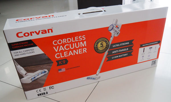 Inner Box Of The Corvan Cordless Vacuum