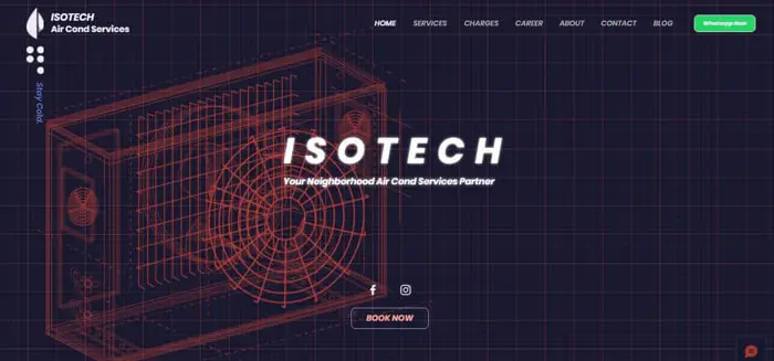 Isotech Air Cond Services - Website