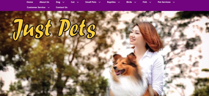 Just Pets @ Batu Kawa - Website