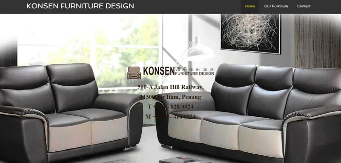 Konsen Furniture - Website