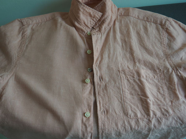 Linen Cotton Mix Shirt (Before And After Ironing)