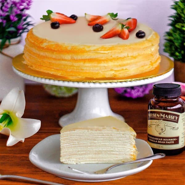 Madagascar Vanilla Crepe Cake by Junandus