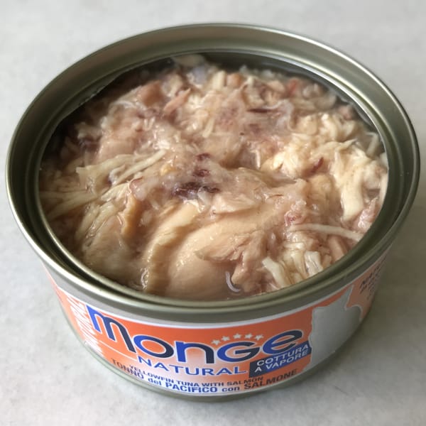 Makanan Basah Kucing Monge - Tuna Yellowfin Dengan Salmon
