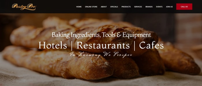 Pastry Pro Sdn Bhd Website