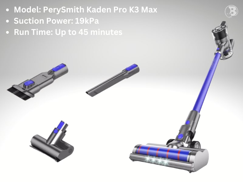 PerySmith Cordless Vacuum Cleaner Kaden Series Pro K3 Max