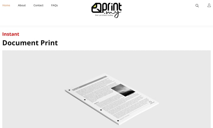 Q Print Station Website
