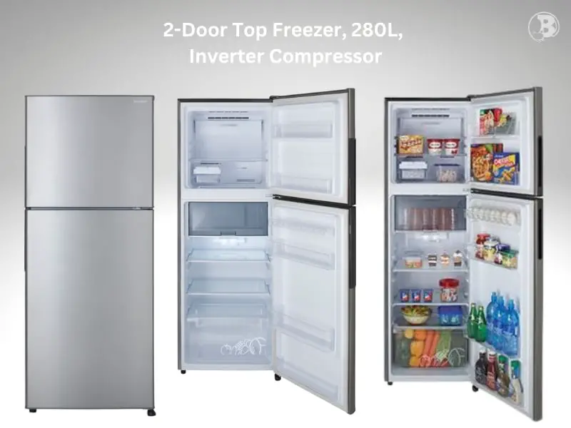 Sharp SJ286MSS 2-Door Top Freezer Refrigerator