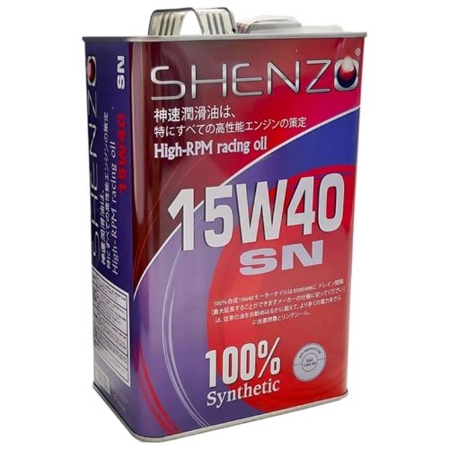 Minyak Pelincir 100% Sintetik Jepun Shenzo Racing Oil 15W-40