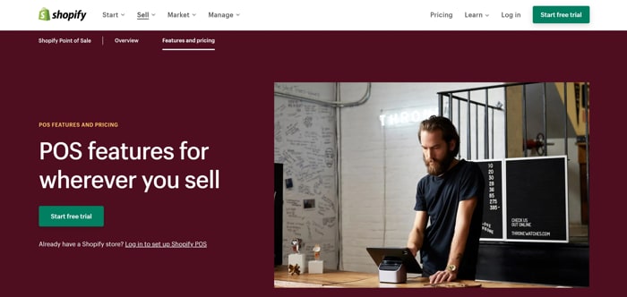 Shopify POS Website Features