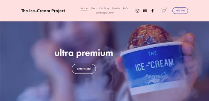 TIP, The Ice-Cream Project - Website