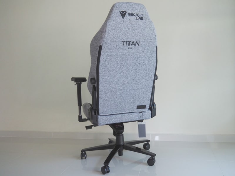 The Back Of The Secretlab TITAN Evo 2022 Series Gaming Chair - Secretlab SoftWeave™ Plus Fabric