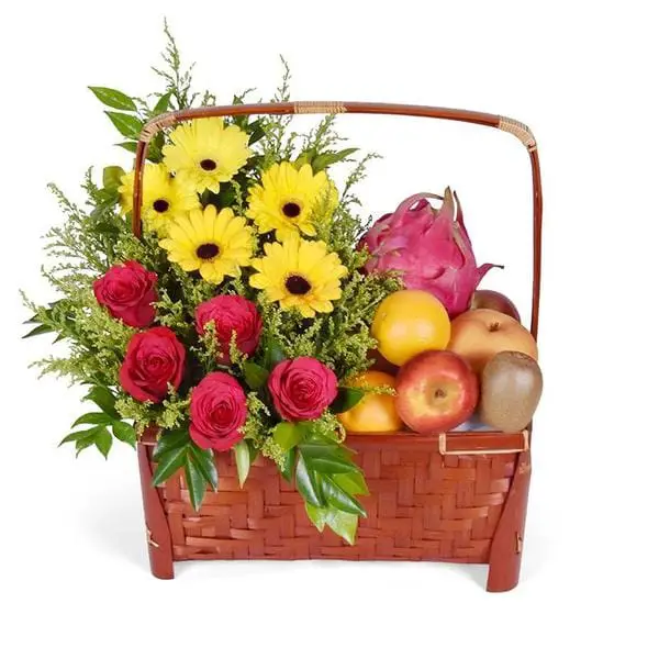 The Big Smile Fruit Basket by Flower Chimp