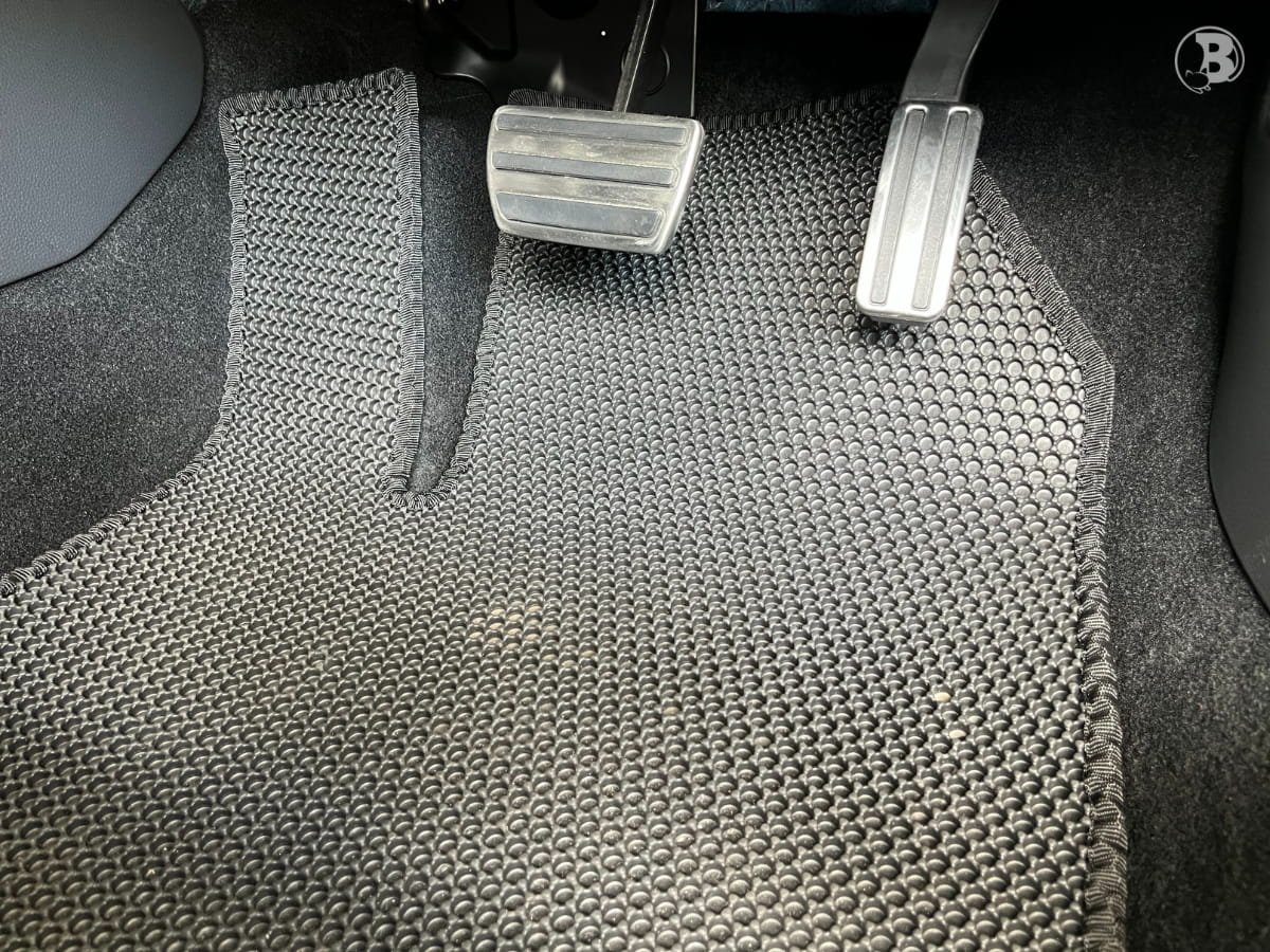 The Driver Side Of The ENZO Car Mat Covers The Footrest As Well