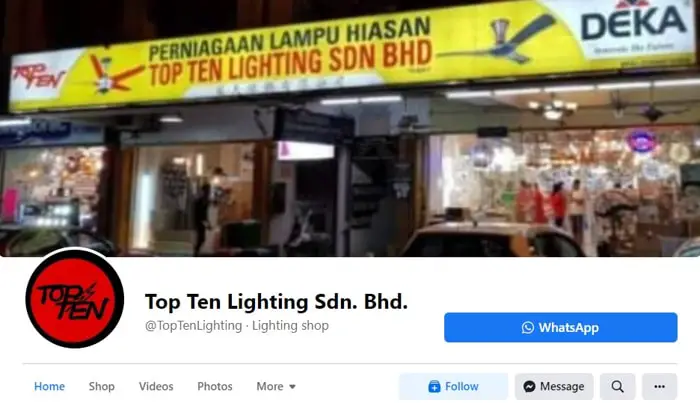 Top Ten Lighting Sdn Bhd - Facebook