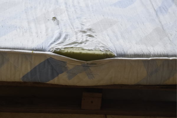 Visible Signs Of Wear And Tear In A Mattress