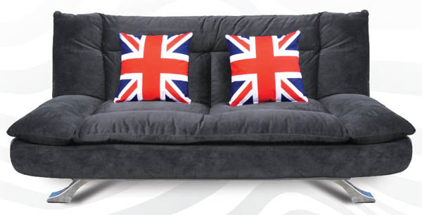 Viva Houz London 3 Seater Sofa Bed - Grey