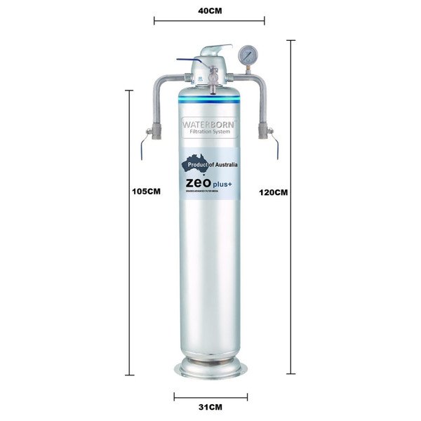 Penapis Air Luar Rumah Keluli Tahan Karat Master Filter WATERBORN W-300Z