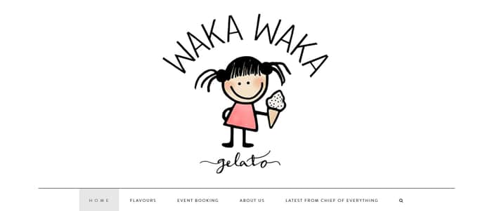 Waka Waka Gelato - Website