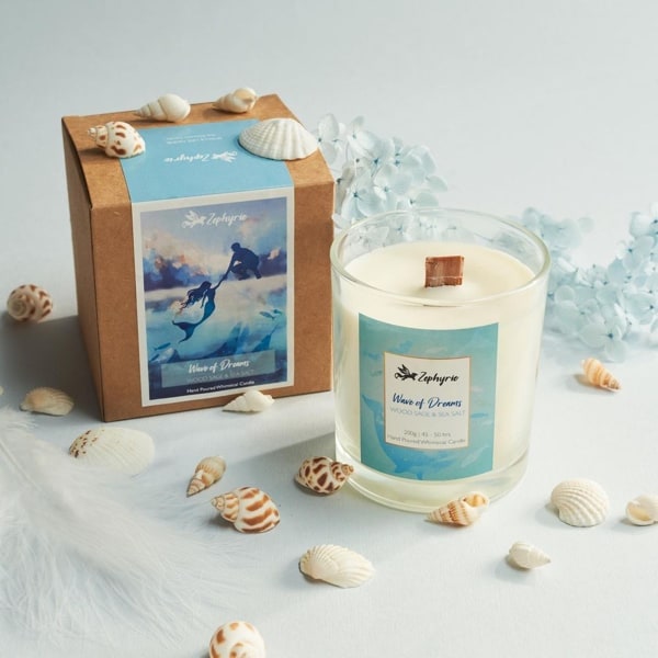 Wave of Dreams Scented Candle by Zephyrie